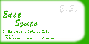 edit szuts business card